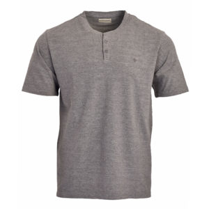 Barra Cotton Tee Grey Front View