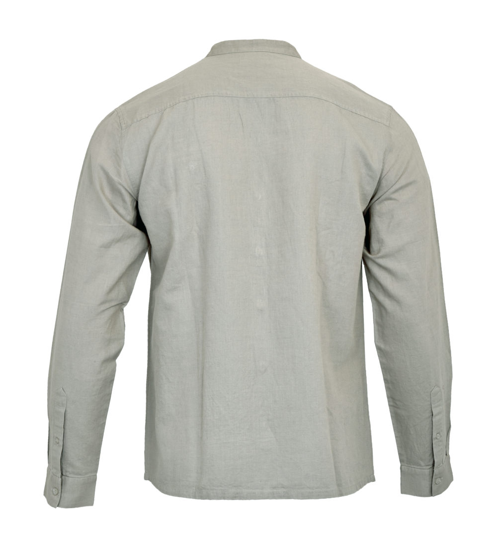 Madero Linen Long Sleeve Grey Back