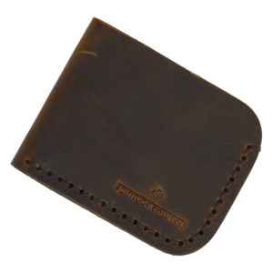 Bi-Fold Wallet No 817 Crazy Horse Leather Brown Top