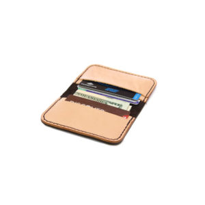 ColsenKeane Card Wallet Leather Brown Open With Cards