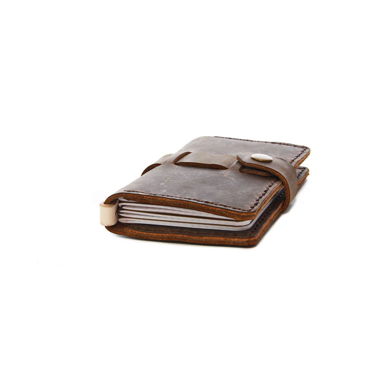 ColsenKeane Field Notes and Passport Cover No. 1016 Crazy Horse Leather Brown Angle