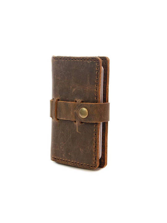 ColsenKeane Field Notes and Passport Cover No. 1016 Crazy Horse Leather Brown Front