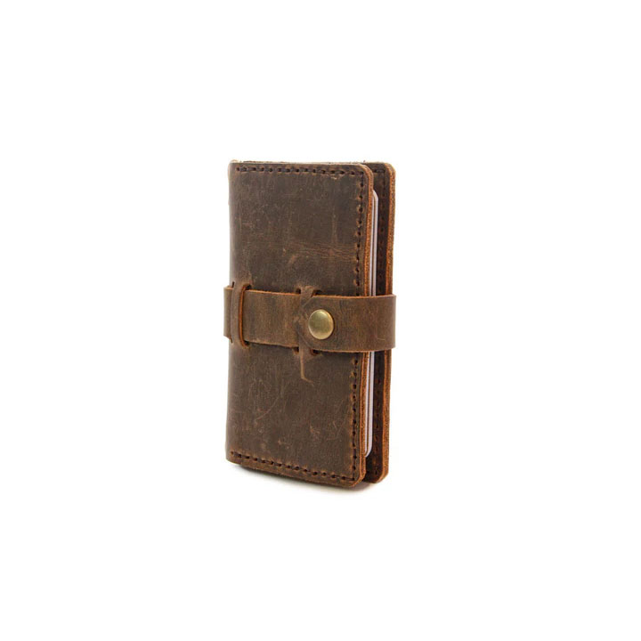 ColsenKeane Field Notes and Passport Cover No. 1016 Crazy Horse Leather Brown Front