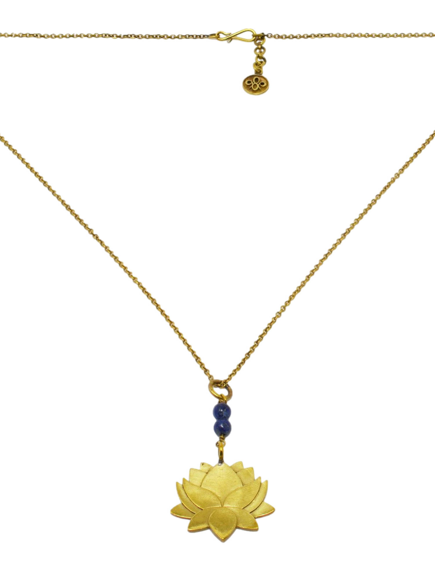 Lotus Lapis Lazuli Beads Necklace