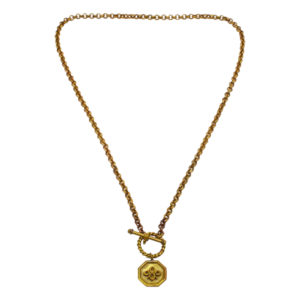 Spiritual Cowboy Logo Octagon Chain With Toggle Lock Necklace
