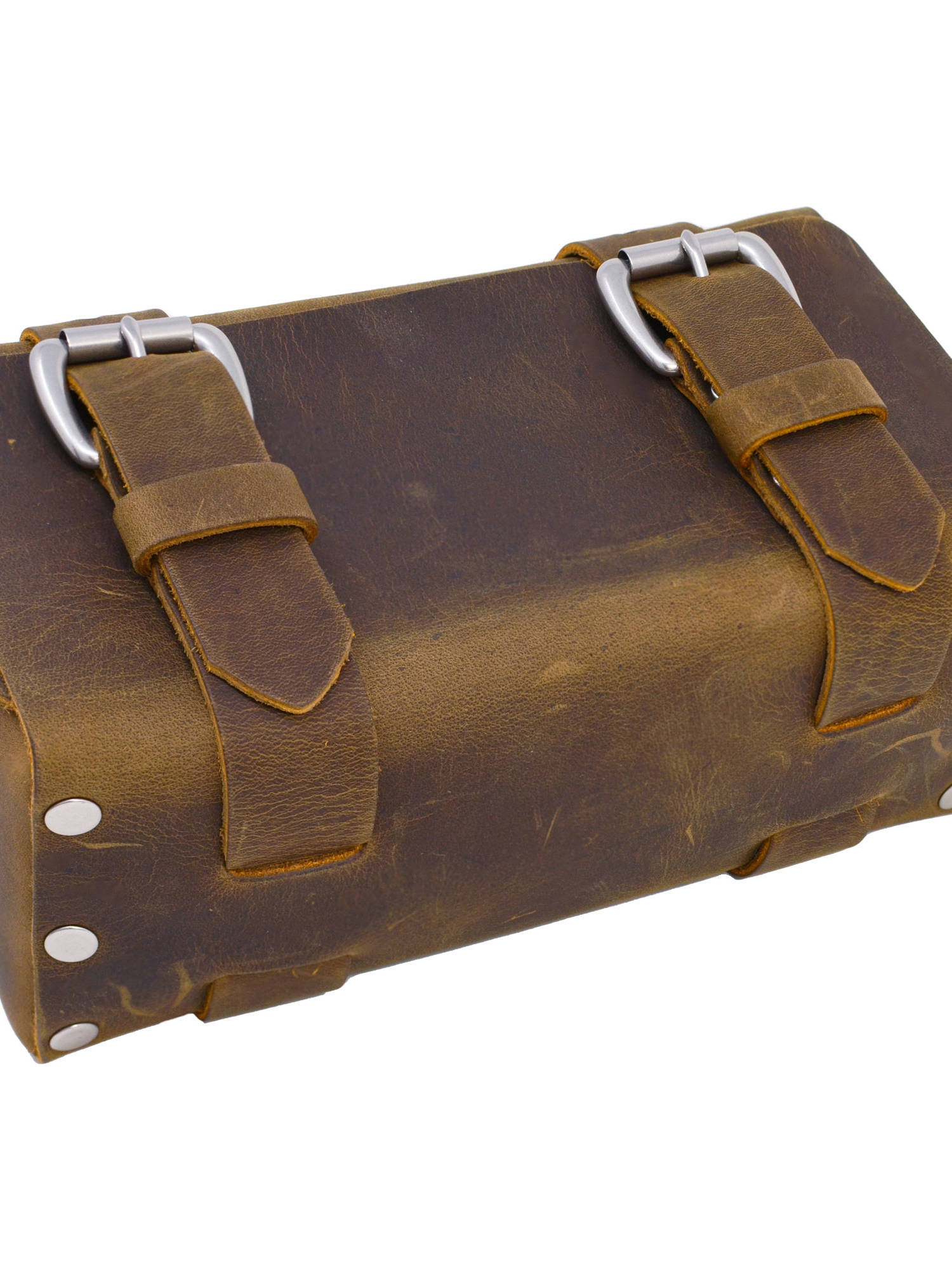Standard Travel Case No 215 Crazy Horse Leather Brown Angled