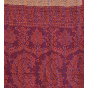 Kantha Silk Beige and Cream Jaipure Scarf Pattern