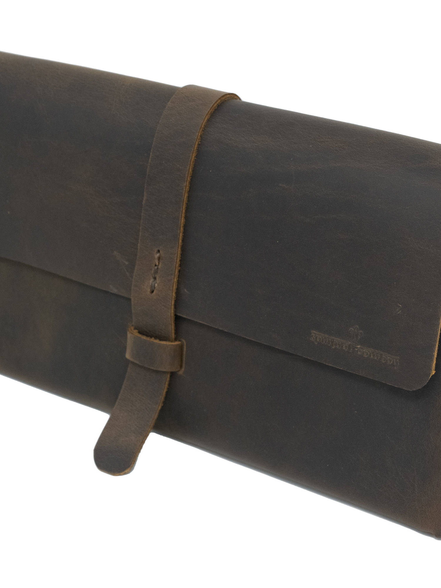 Clutch Bag No 317 Crazy Horse Brown Leather Front