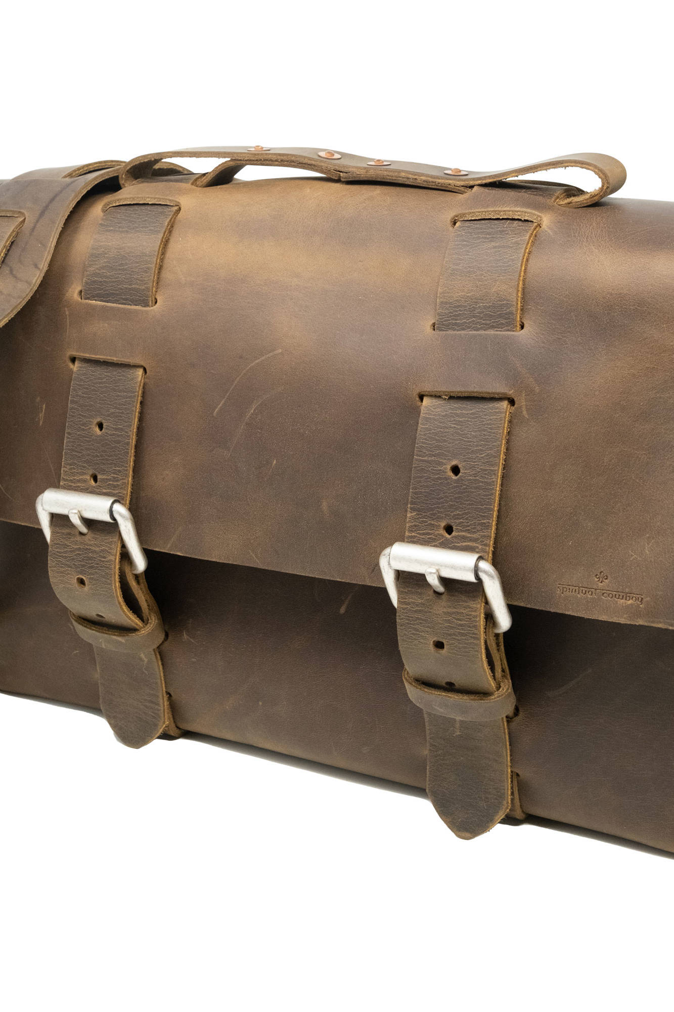 Minimalist Standard Leather Satchel No 4313 Crazy Horse Brown Front