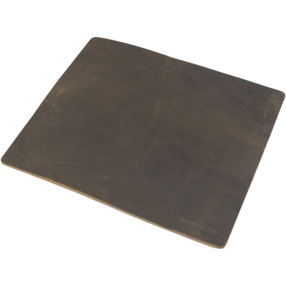 Mouse Pad No 714 Crazy Horse Leather Brown Angled